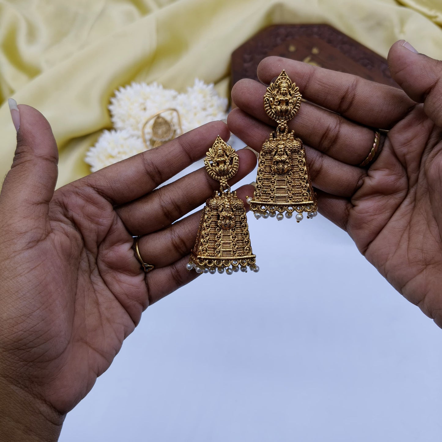 Temple lakshmi earrings