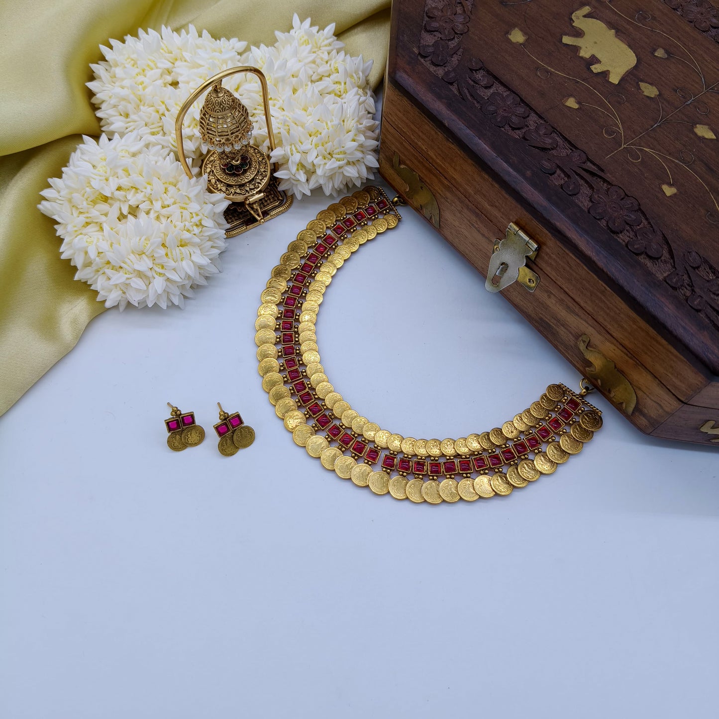 Ruby double layer choker