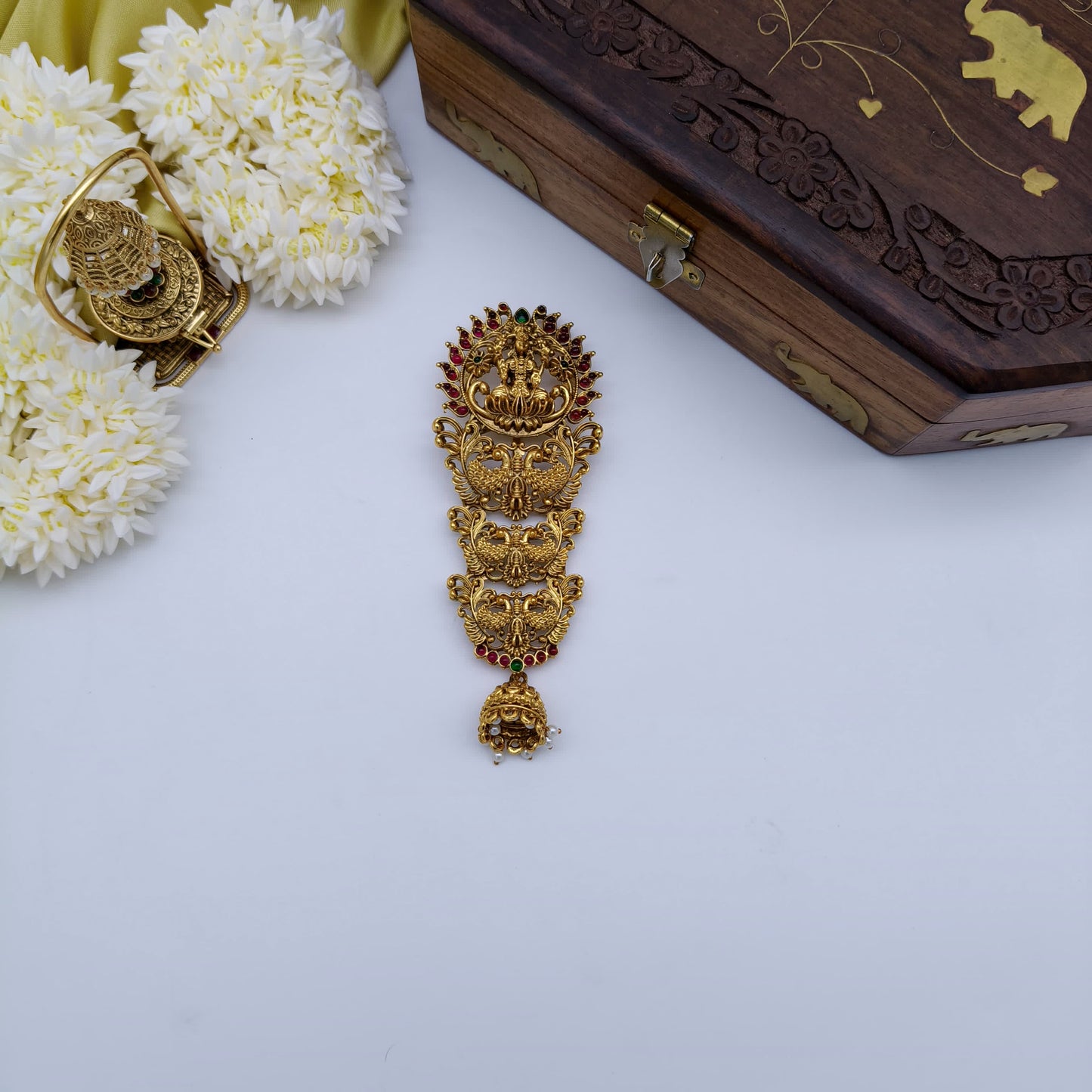 Peacock laksmi hairpin