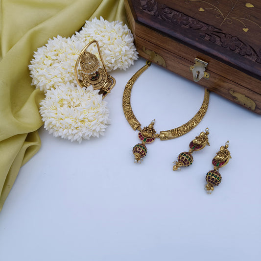 Premiyum kanti necklace set