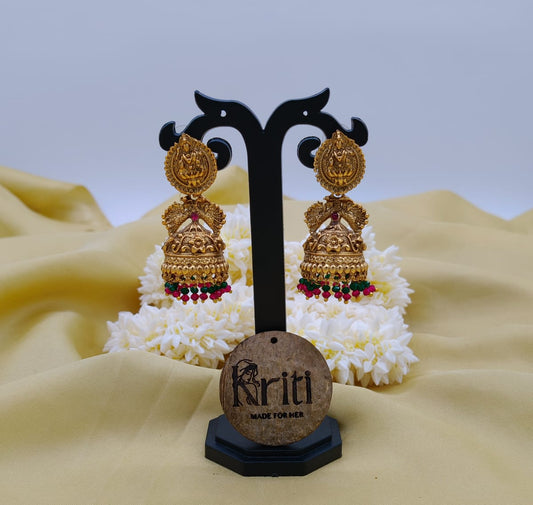 Lakshmi temple earrings