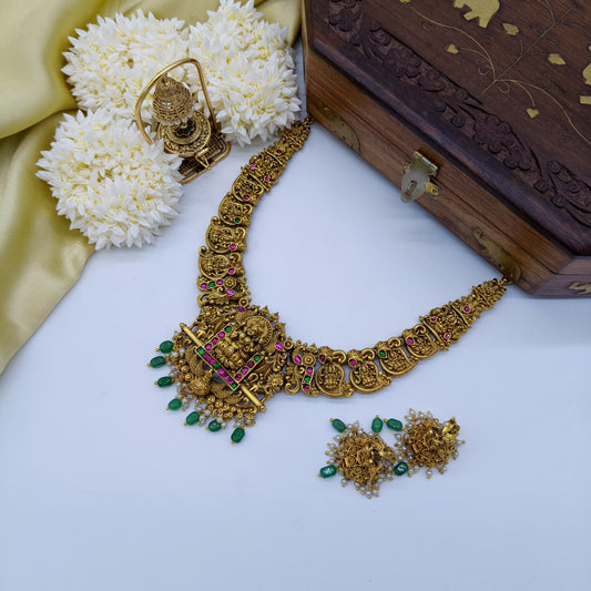 Premium meenakshi bridal necklace