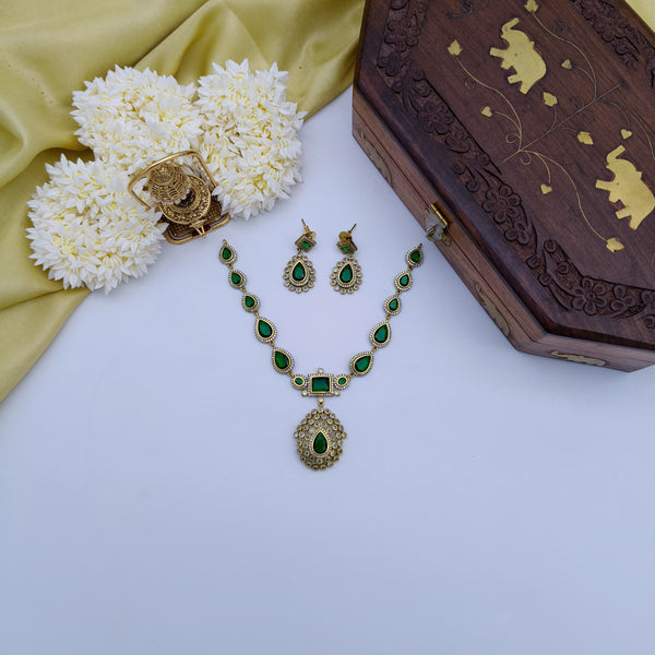 Jyothika AD necklace set