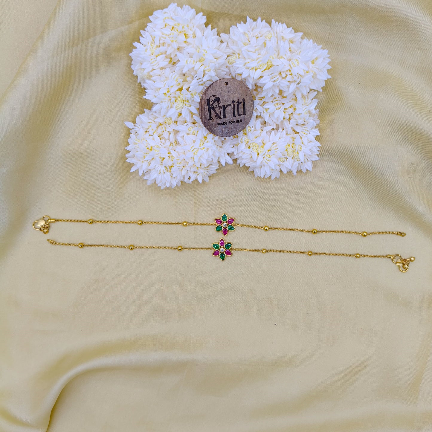 Flower anklet