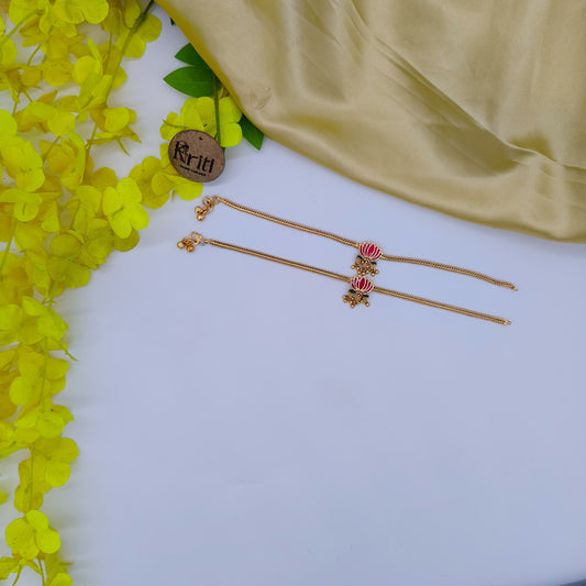 Lotus anklet