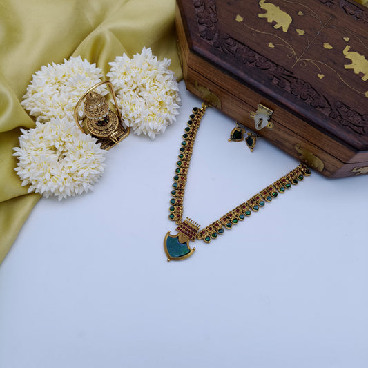 Traditional Palakka necklace set