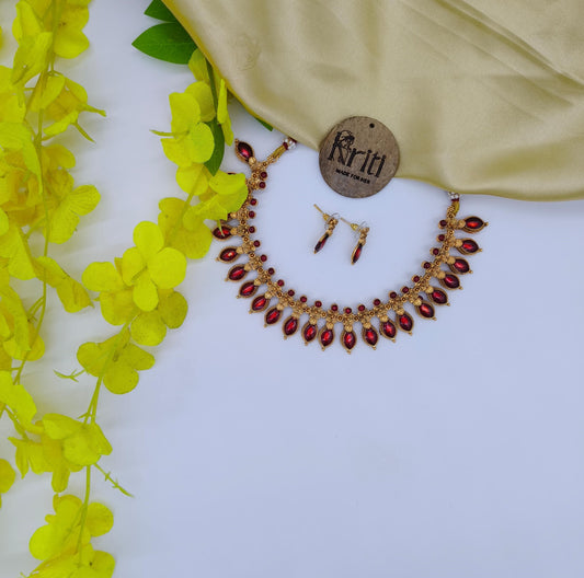 Red nagapadam necklace